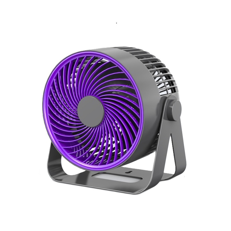 USB Rechargeable Circulating Fan 8'  Table top and Wall mounted 2-in-1 FT-20A